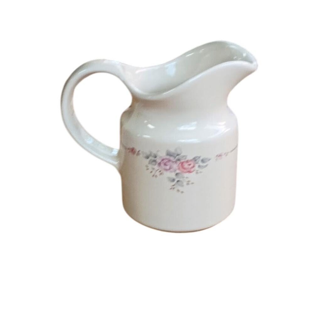 Vintage Pfaltzgraff Trousseau Creamer Pitcher Ceramic Stoneware Floral